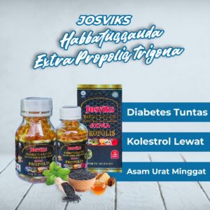 Habbatussauda Garlic Zaitun Buah Merah Extra Propolis JOSVIKS - 200 Kapsul